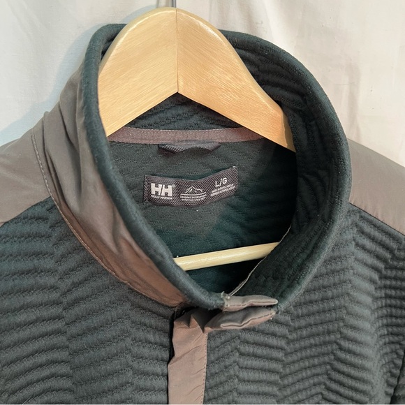 Helly Hansen Men’s Lillo Snap Pullover Sweater Size Large Forest Green - Picture 2 of 10